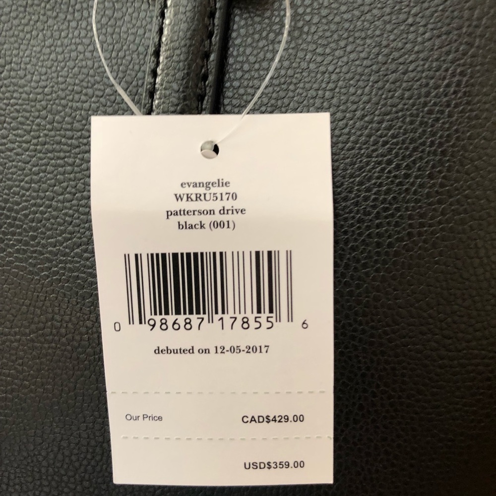 NWT Kate Spade Shiny Black Satchel/Crossbody Bag - Picture 3 of 6